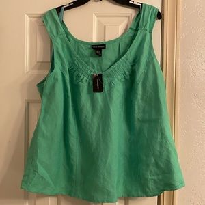 Lane Bryant Perfect Summer Tank Green Size 22/24